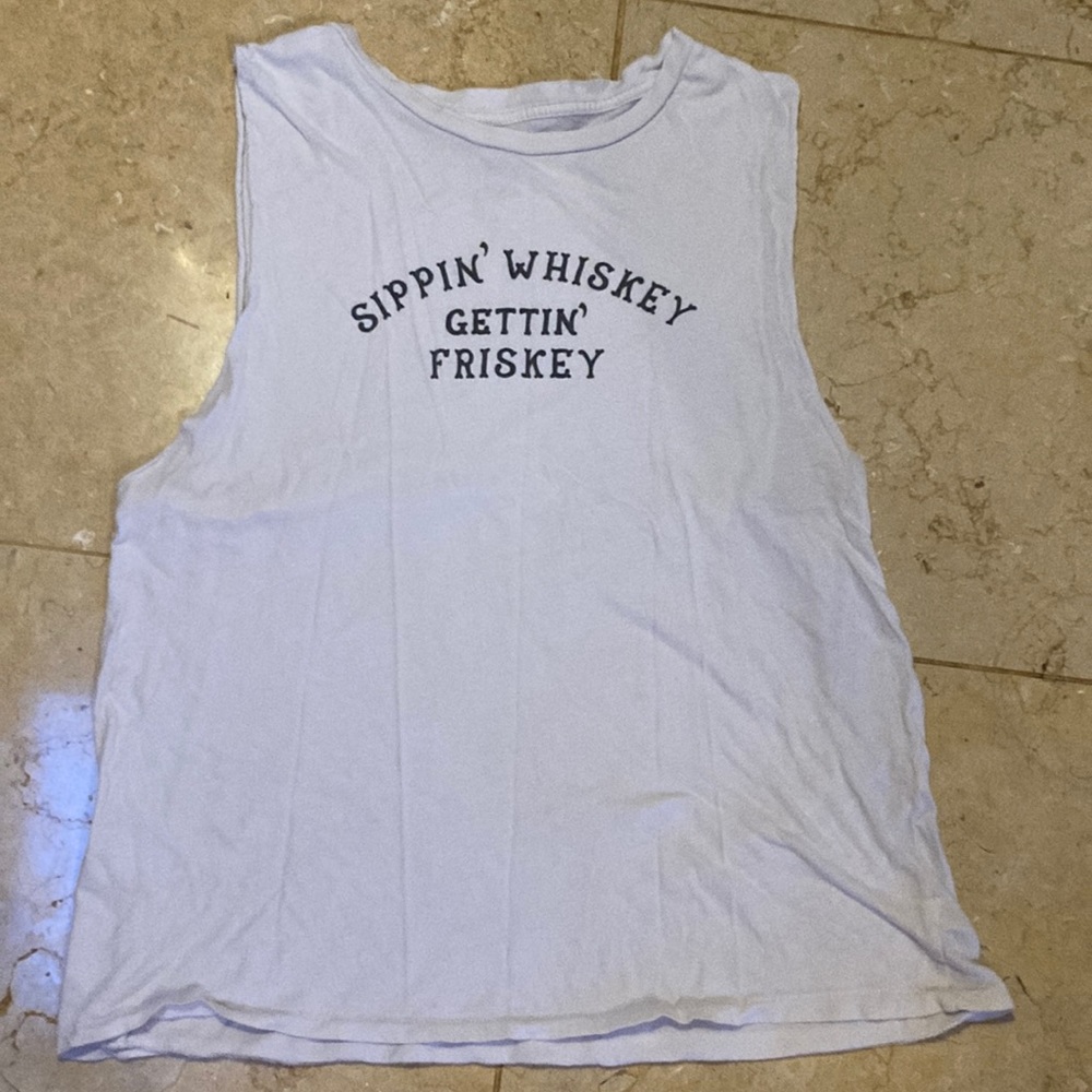 Sippin’ whiskey getting’ friskey amuse society tank top